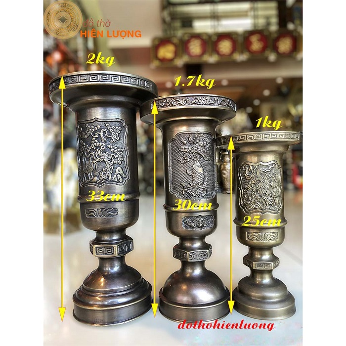 Ống Hương Bằng Đồng Giả Cổ