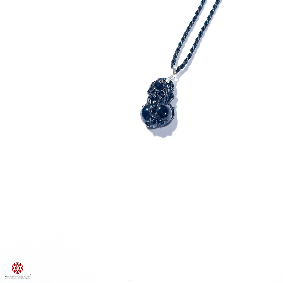 Mặt dây chuyền Tỳ Hưu đá Obsidian