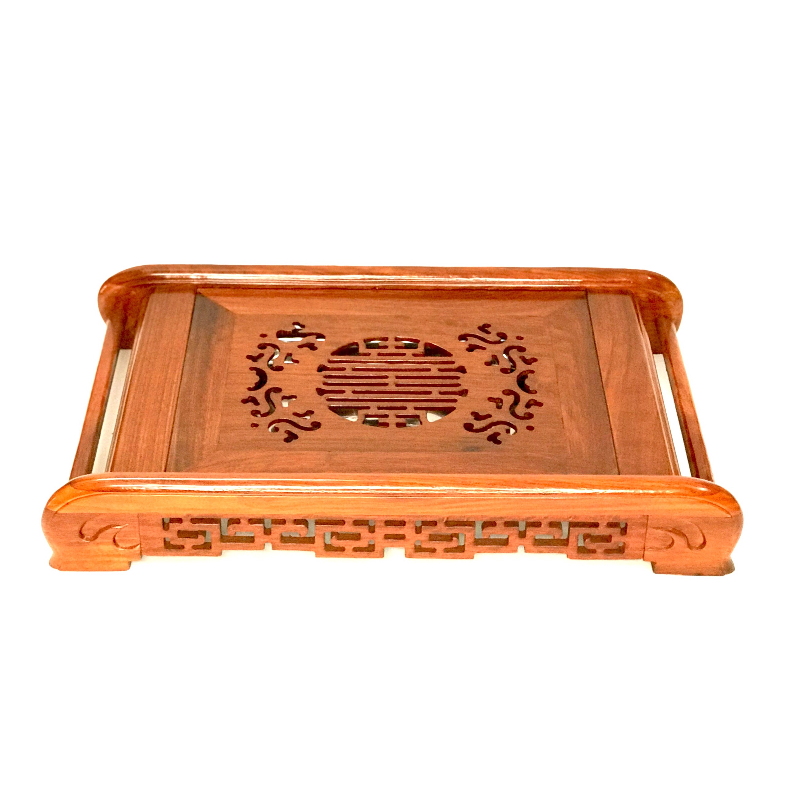 Khay trà gỗ Hương cuốn thư- Trung