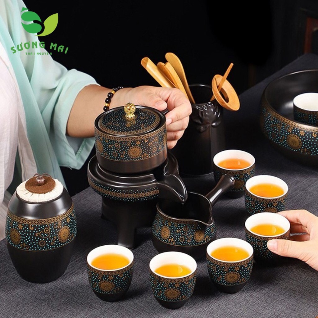 Bộ ấm chén SM009 Hoa Hướng Dương