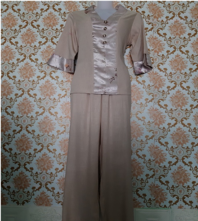 Đồ lam đi Chùa (Ngọc Linen)- Size XXL