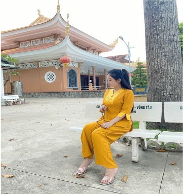 Đồ lam đi Chùa (Ngọc Linen)- Size S