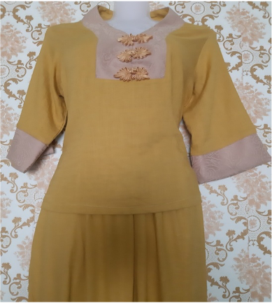 Đồ lam đi Chùa (Ngọc Linen)- Size XL