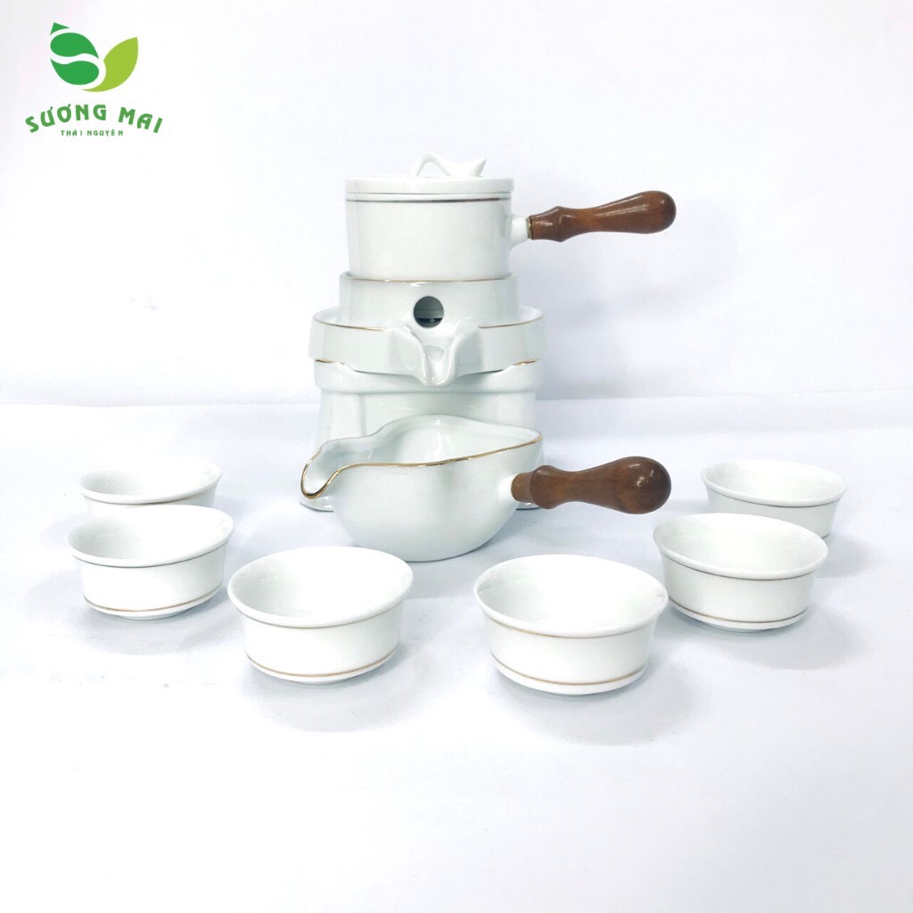 Bộ ấm chén pha trà cối xay 9 món SM015