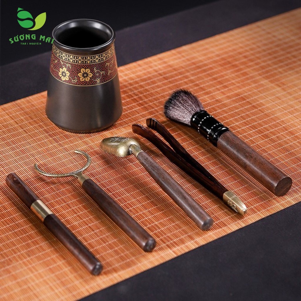 Bộ ấm chén SM012 Hoa Cẩm Đỏ-14 món