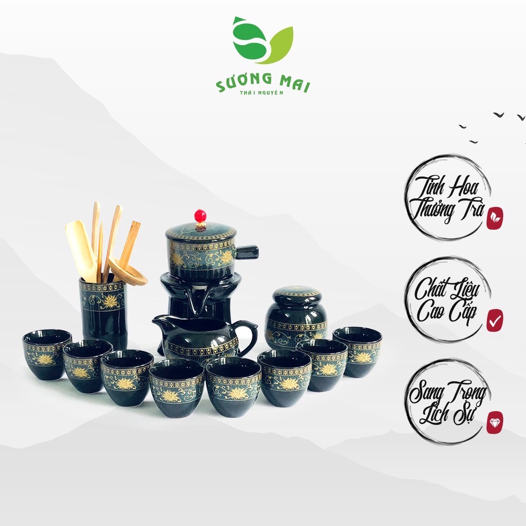 Bộ ấm chén cối xay 13 món SM013