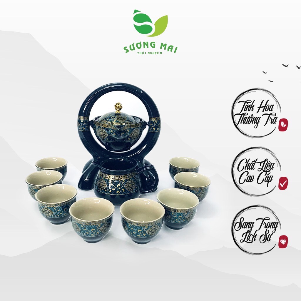 Bộ ấm chén pha trà thác nước SM001