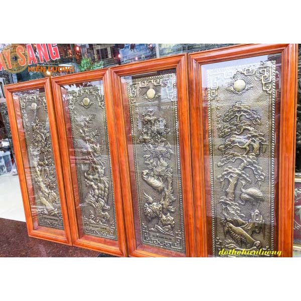 Tranh Tứ Quý Xuân-Hạ-Thu-Đông