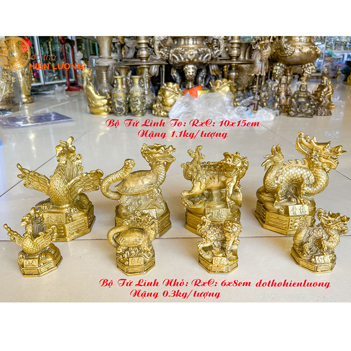 Bộ Tượng Tứ Linh Nhỏ