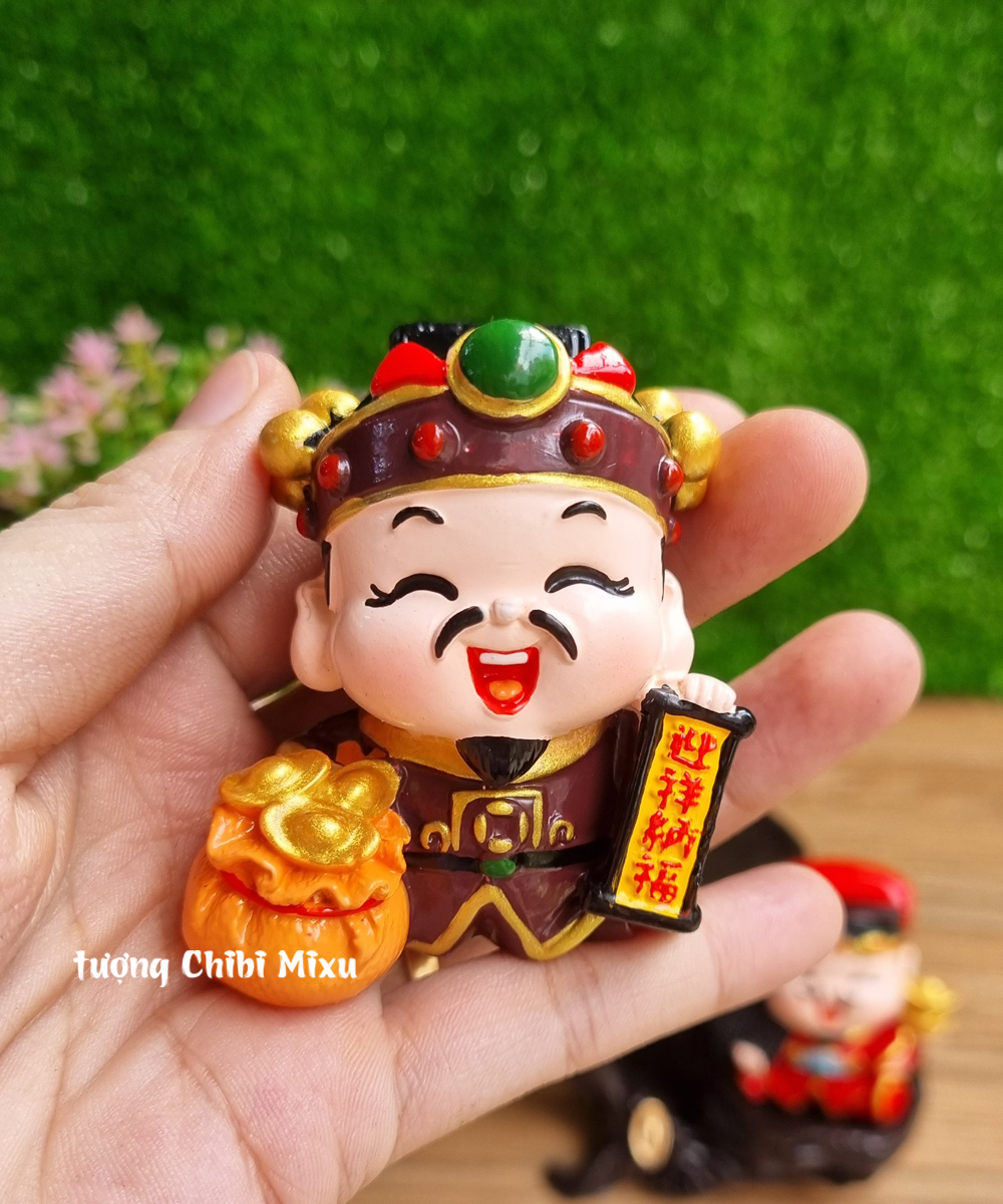 Bộ Ngũ Tài 6cm cao cấp kèm chân đế Tài Lộc Phát