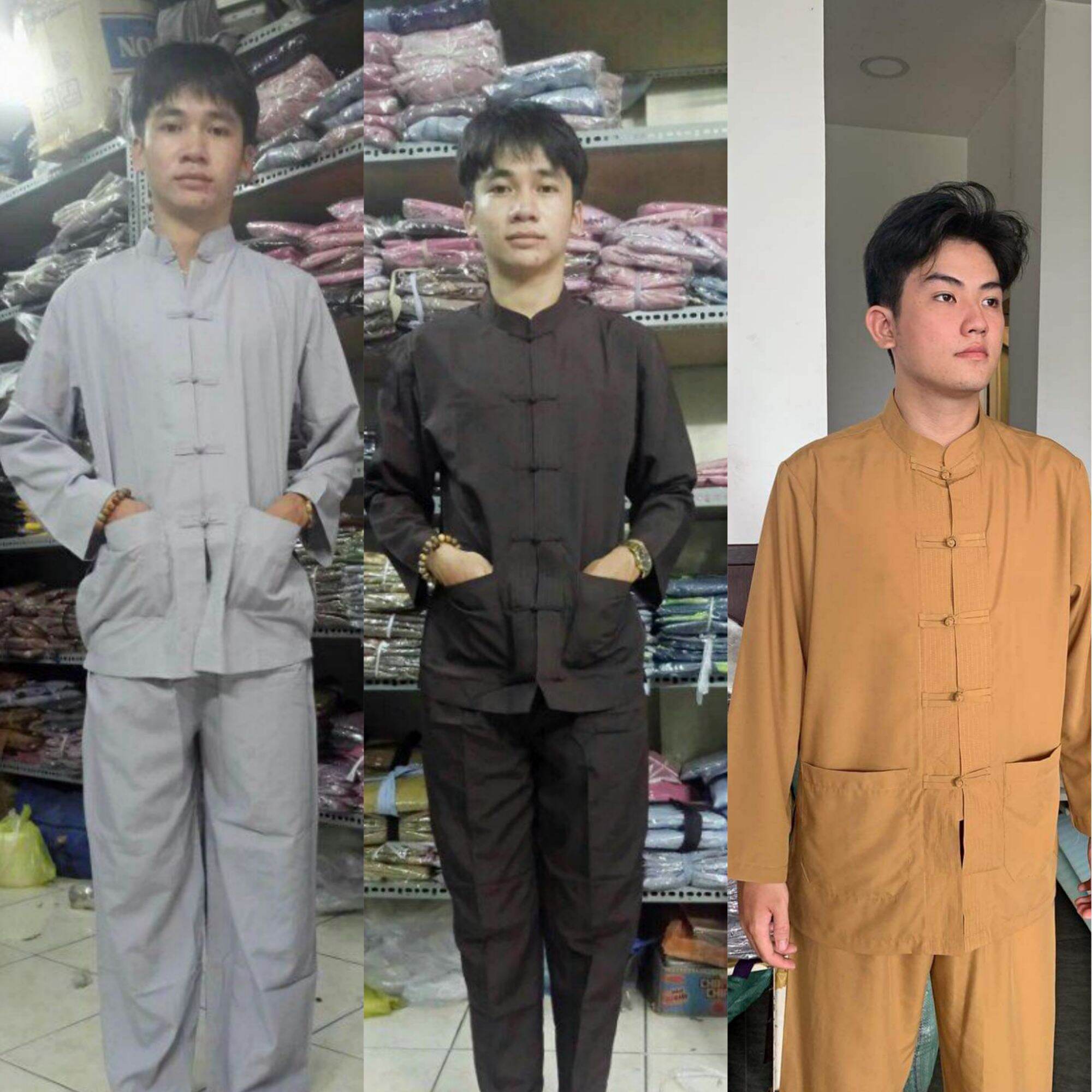 Đồ nam đi chùa lãnh tụ nam (gừng)