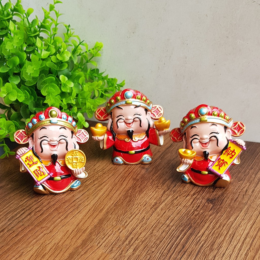Tượng chibi Thần Tài 7cm - cầm thỏi vàng
