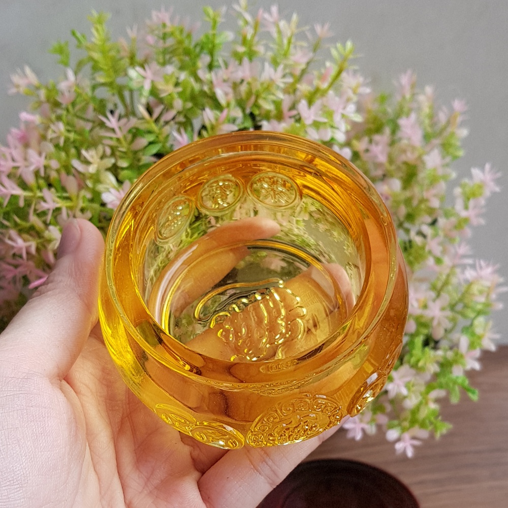 Bát Tụ Bảo lưu ly nhân tạo 8cm