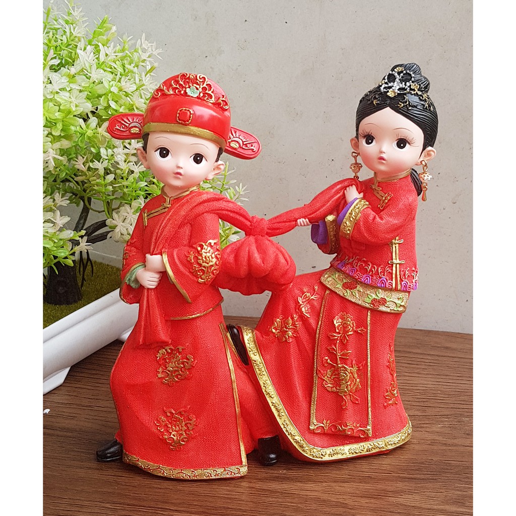 Cặp Tân Lang - Tân Nương 19cm