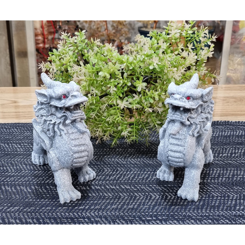 Cặp Tỳ Hưu trắng size 11cm