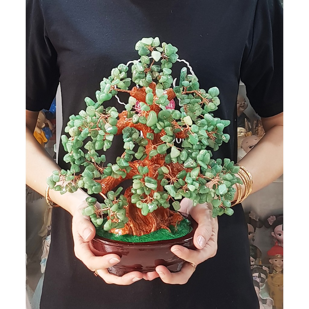 Cây Tài Lộc đá xanh size 30cm