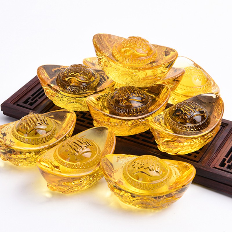 Thỏi vàng pha lê chạm Rồng tinh tế