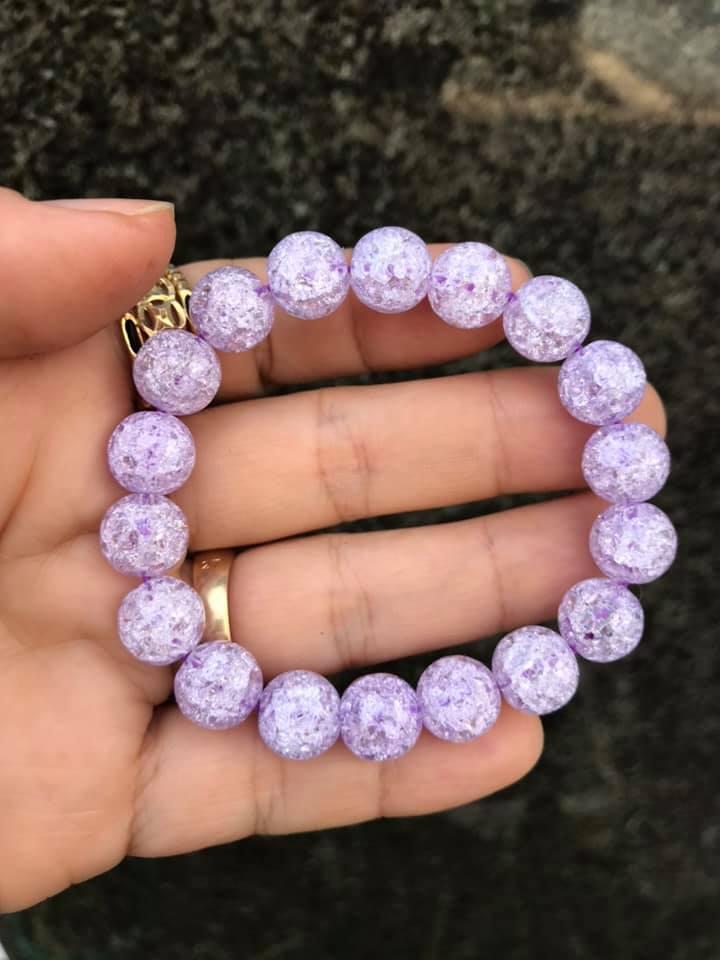Vòng tay đá tuyết tím - 8MM