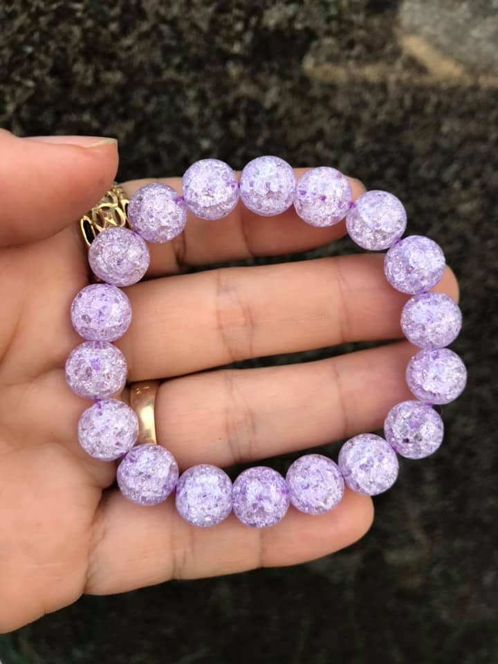 Vòng tay đá tuyết tím - 8MM