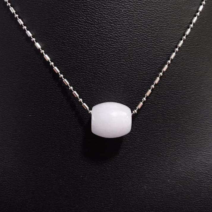 Lu thống ngọc cẩm thạch trắng 13ly - mẫu A1