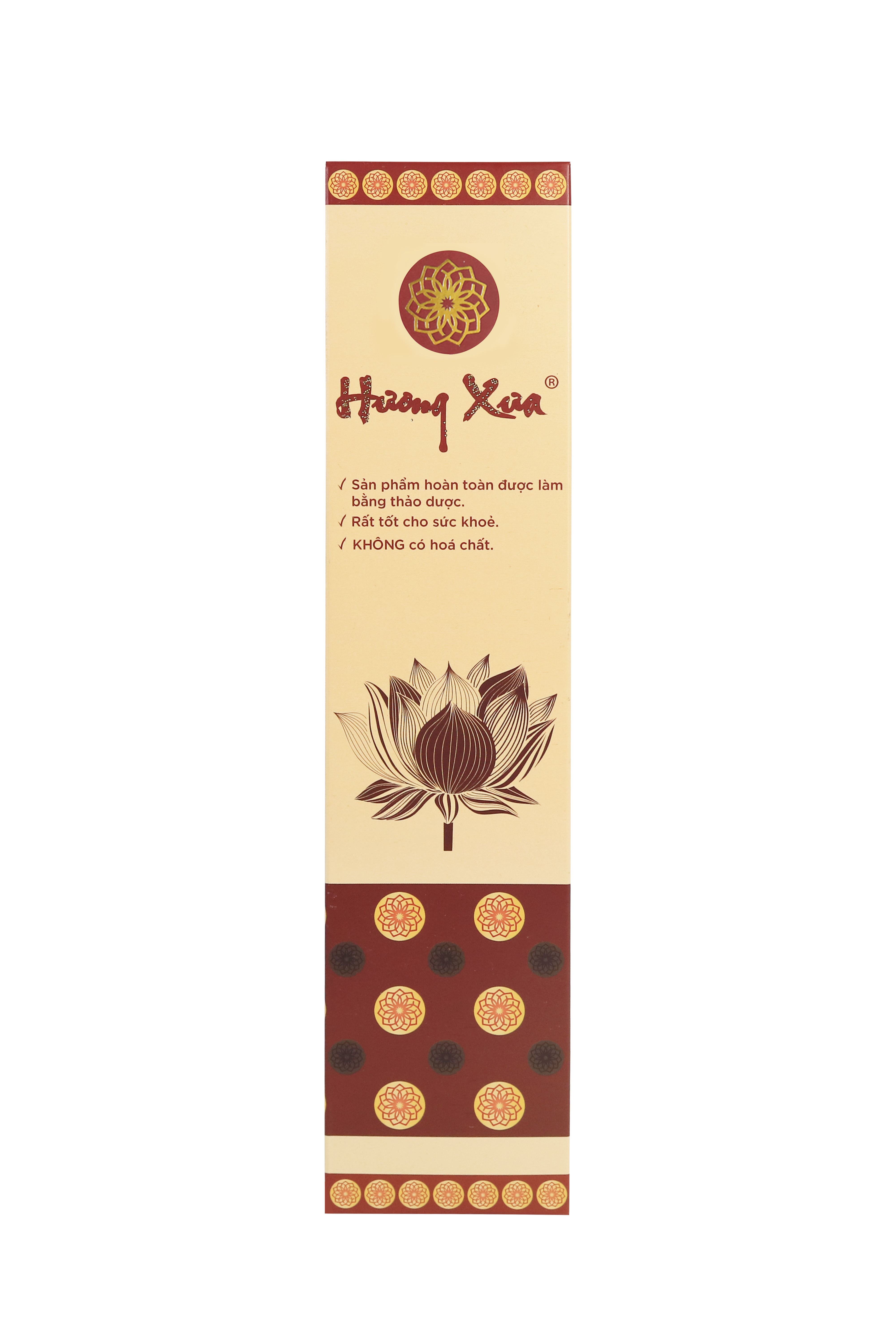 Hương nhang Thảo dược sạch Tự nhiên - Hương Trầm - Hương Xưa vỏ Giấy cao cấp 50 que