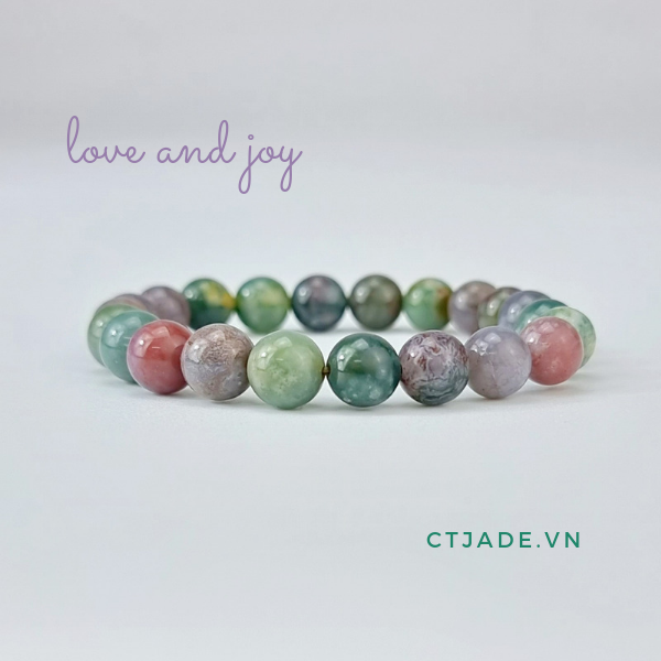 Trang Sức Phong Thủy Hộ Mệnh May Mắn 2006271 | Vòng Tay Cao Cấp Đá Chalcedony Thiên Nhiên 100% | Saigonistar