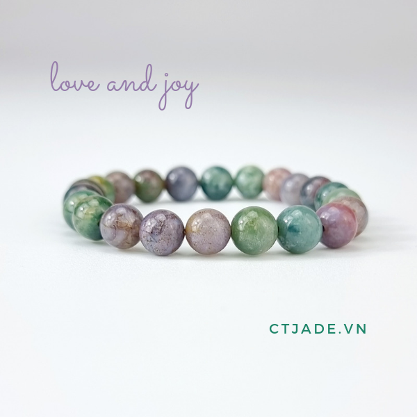 Trang Sức Phong Thủy Hộ Mệnh May Mắn 2006271 | Vòng Tay Cao Cấp Đá Chalcedony Thiên Nhiên 100% | Saigonistar