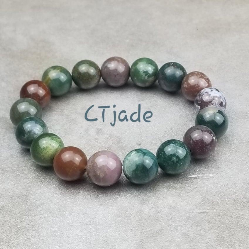 Trang Sức Hộ Mệnh Bình An 1911042 | Vòng Tay Đá Chalcedony Thiên Nhiên Saigonistar