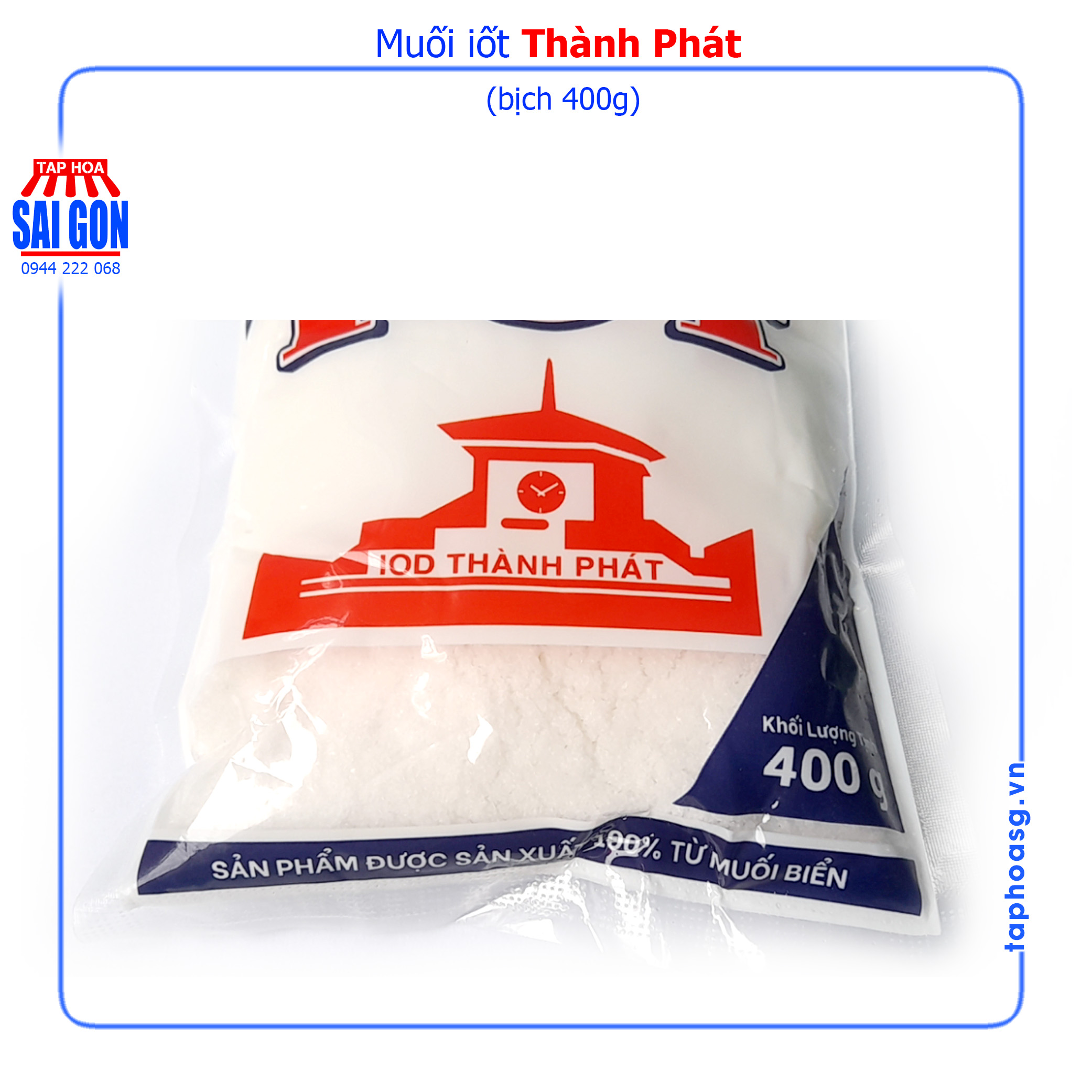 Combo 5 bịch Muối Iốt Thành Phát 400g