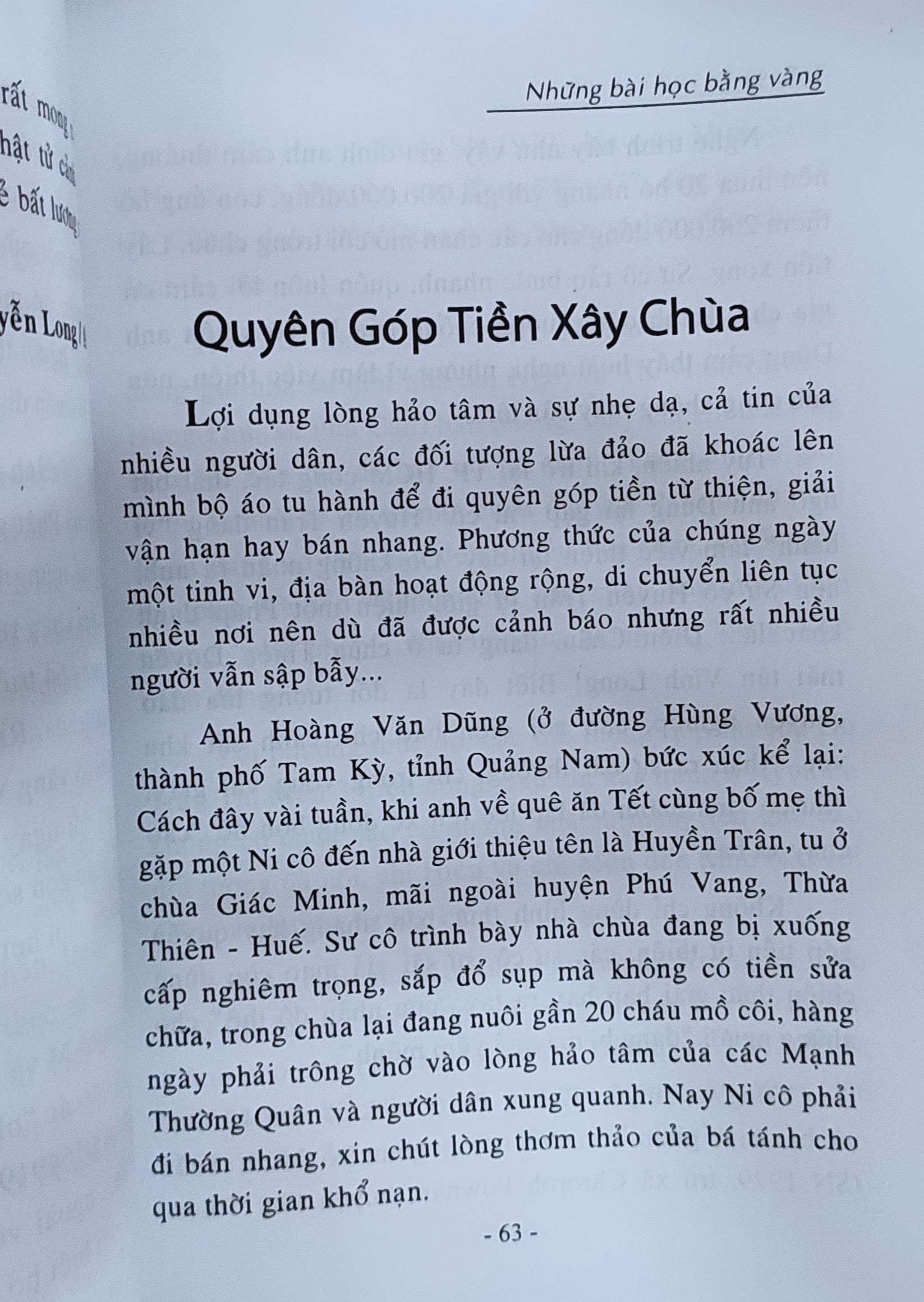 Những bài học bằng vàng