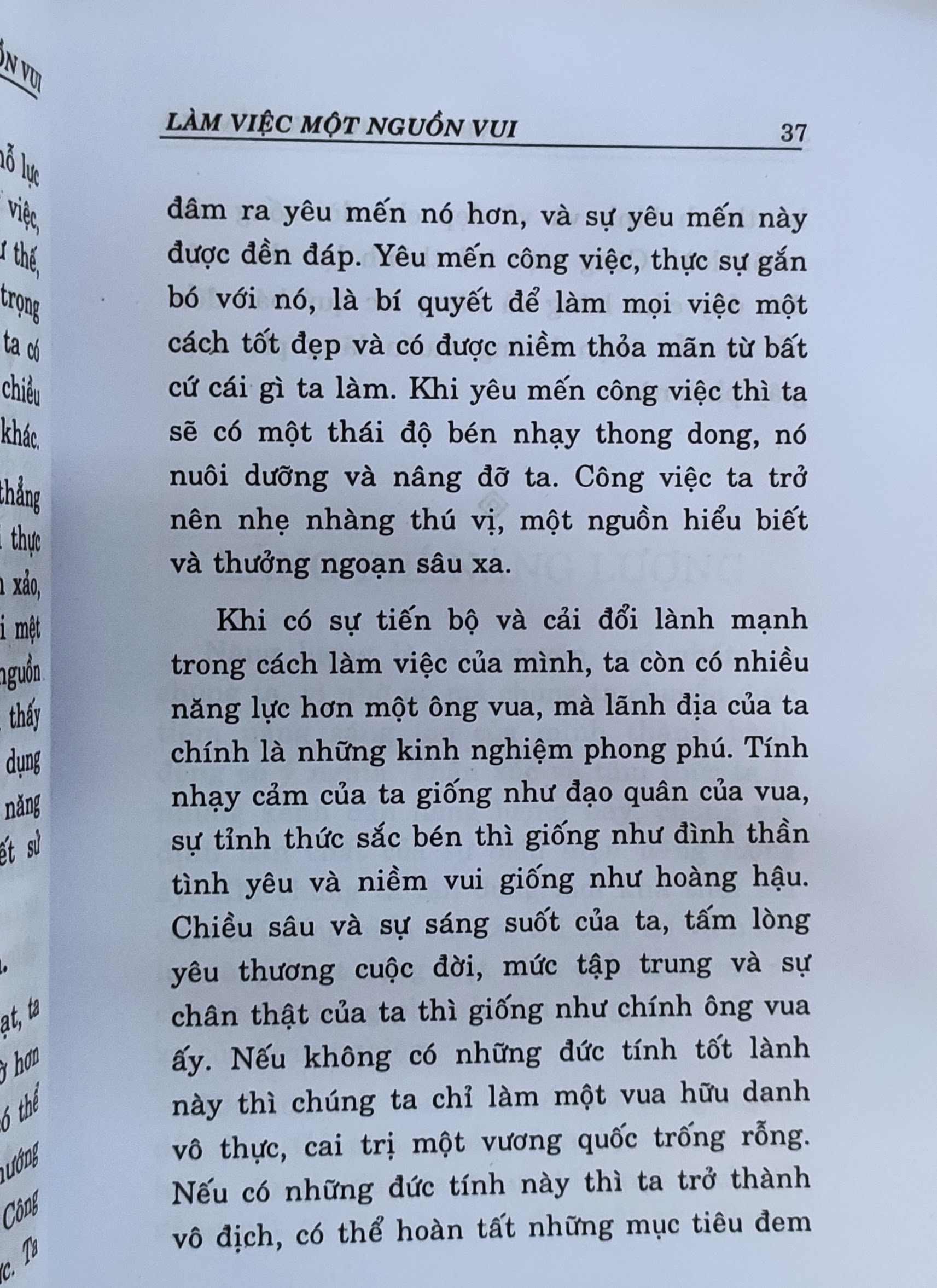 Làm việc một nguồn vui